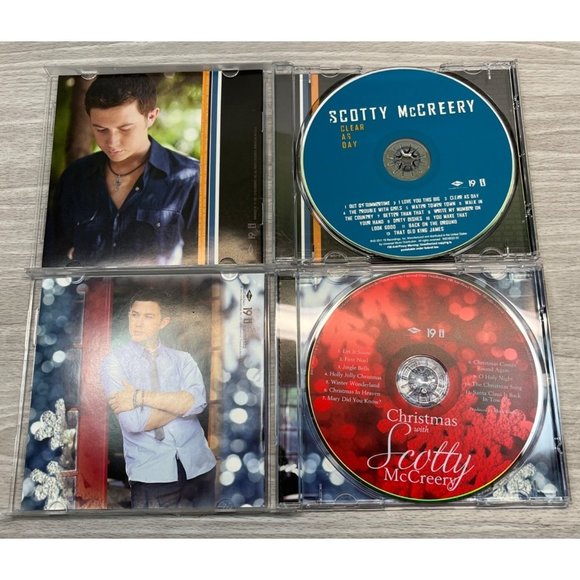 Scotty McCreery CD Lot Clear As Day and Christmas With Scotty Gospel Christian - Picture 3 of 5